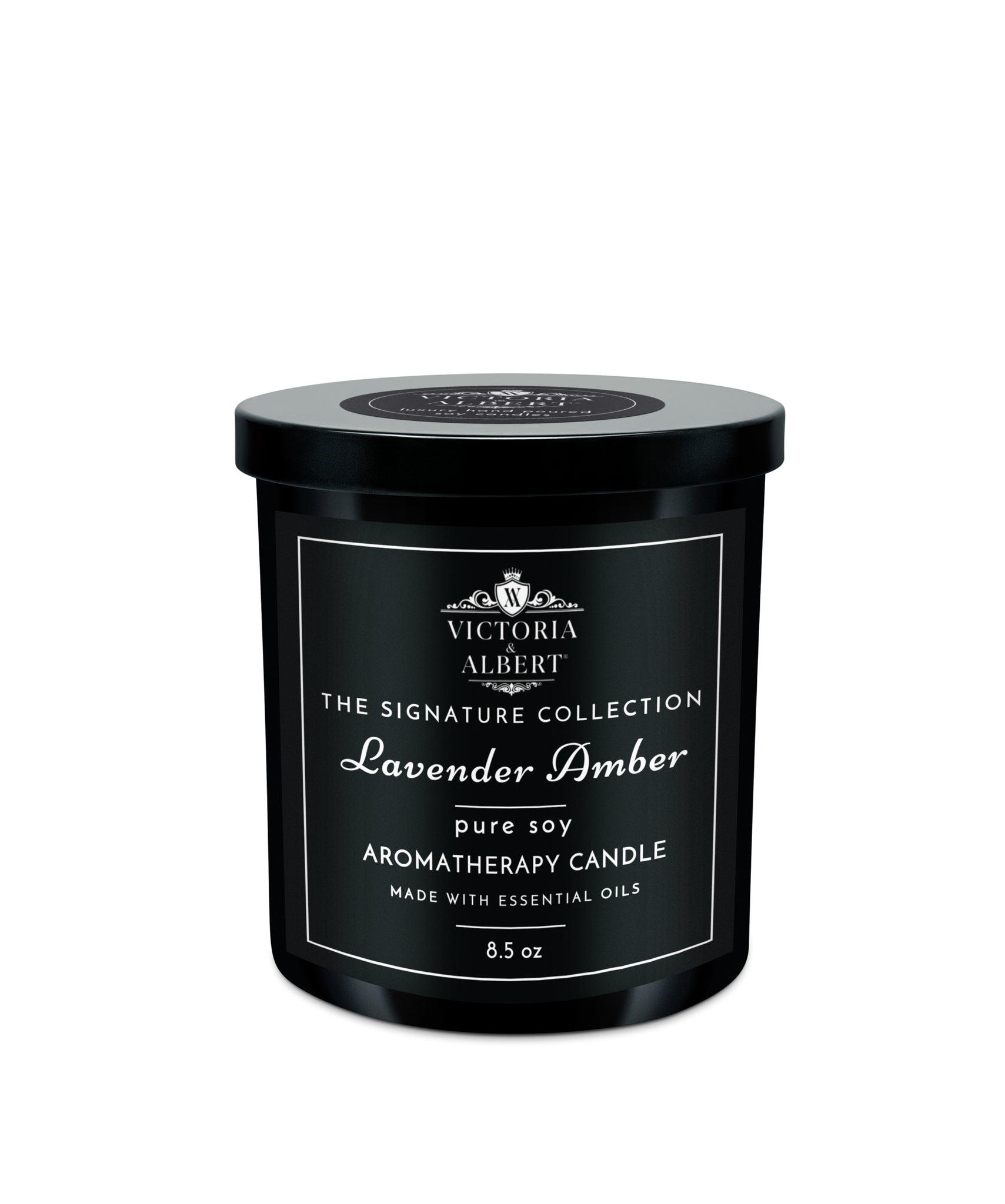 Lavender Amber Soy Aromatherapy Candle 8.5oz