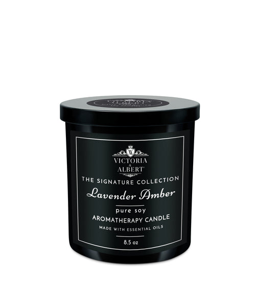Lavender Amber Soy Aromatherapy Candle 8.5oz