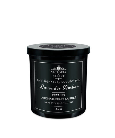 Lavender Amber Soy Aromatherapy Candle 8.5oz