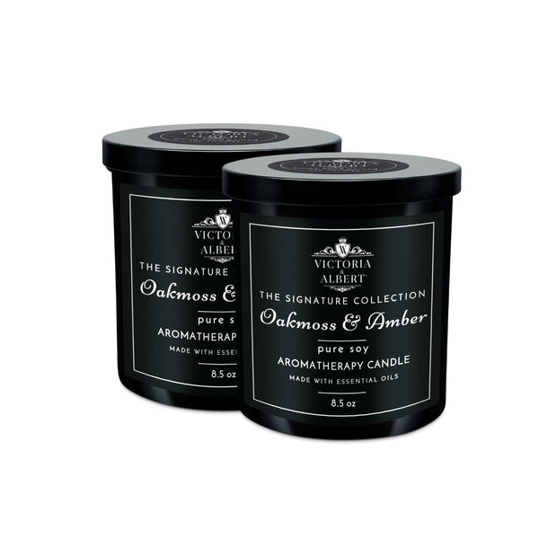 Oakmoss & Amber Soy Aromatherapy Candle 8.5oz